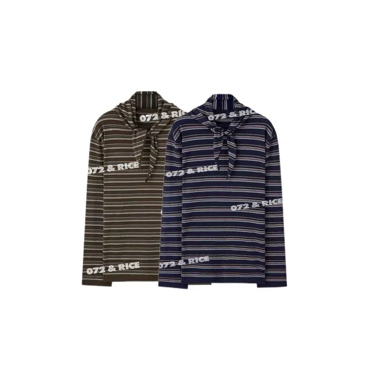 072 & RICE【慵懒周末】山羊绒+桑蚕丝 秋季圆领针织衫 N-32HY02