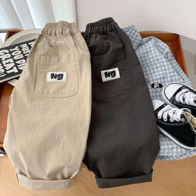 男童秋冬休闲裤洋气小男孩纯棉柔软裤子百搭2025新款儿童宽松长裤