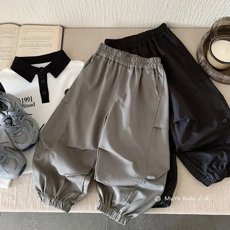 my8024 男童韩版工装裤宝宝休闲裤