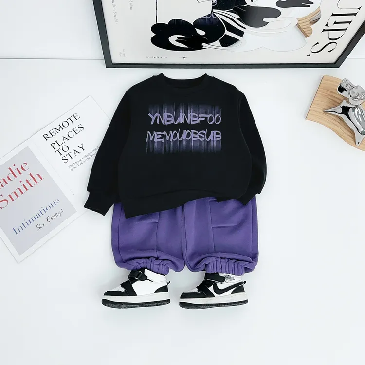 男童套装加厚2025新款冬装儿童两件套洋气潮BDD26160悠悠童话童装