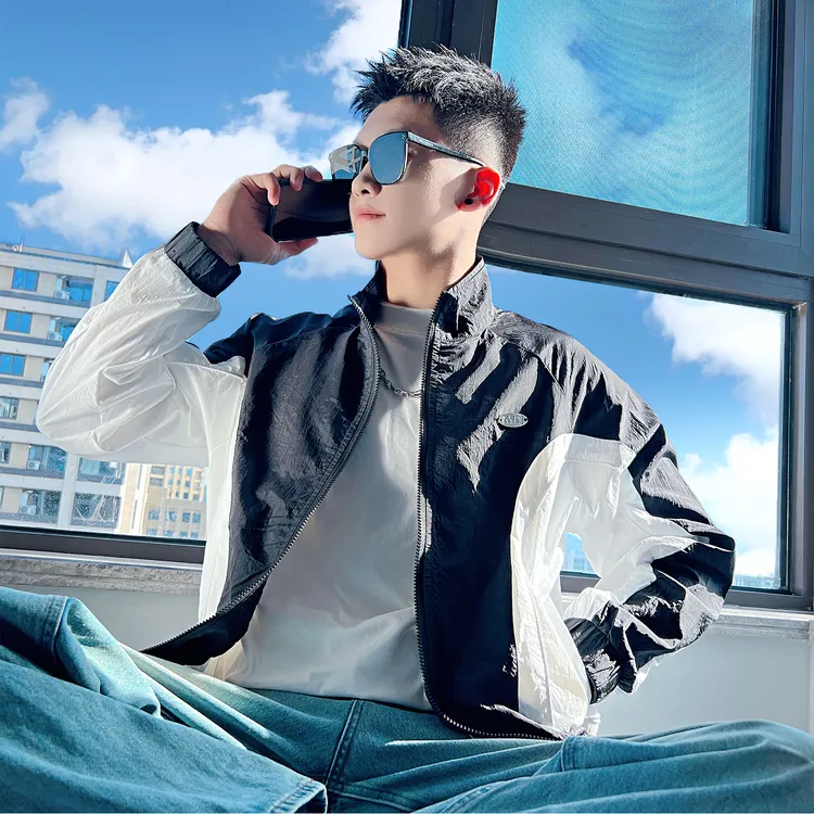 男士外套薄款防晒衣夏季2025新款高级感痞帅休闲立领夹克男装衣服
