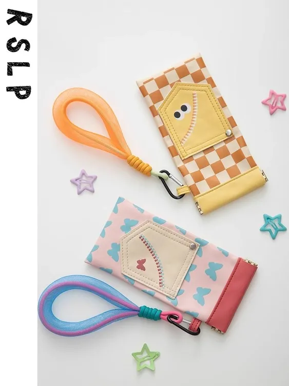 卡通可爱多巴胺眼镜袋女式便携太阳镜近视眼镜带绳创意眼镜收纳袋商品图