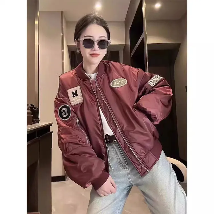 美式棒球服外套女短款2025春季新款小个子韩版百搭高级感夹克上衣