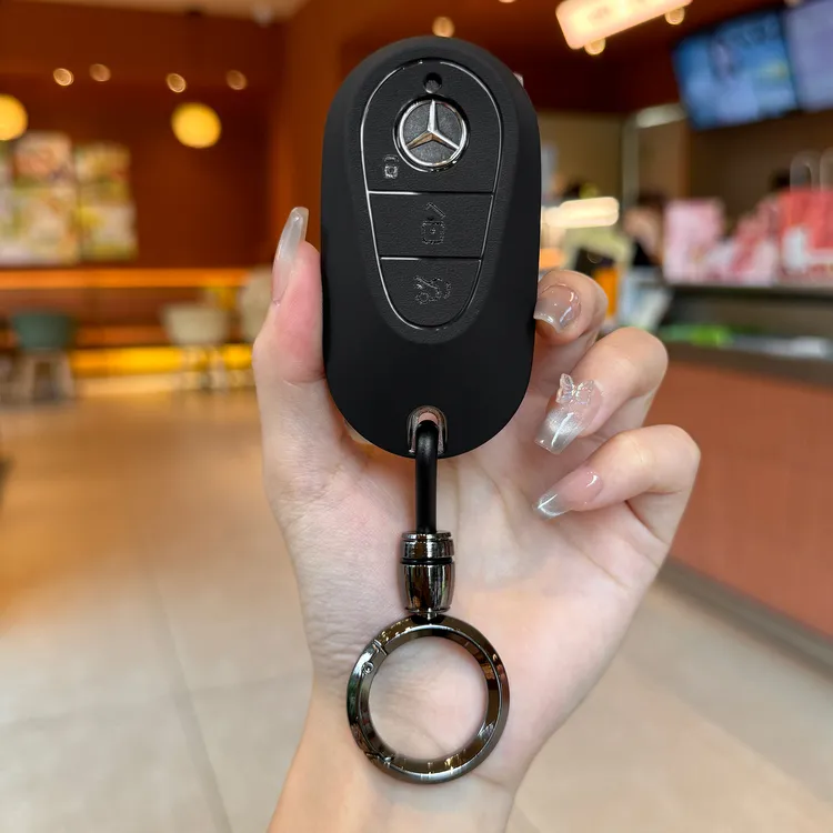 奔驰钥匙套武士黑新C级c260l c200l glc300l s400 s450高级感男女