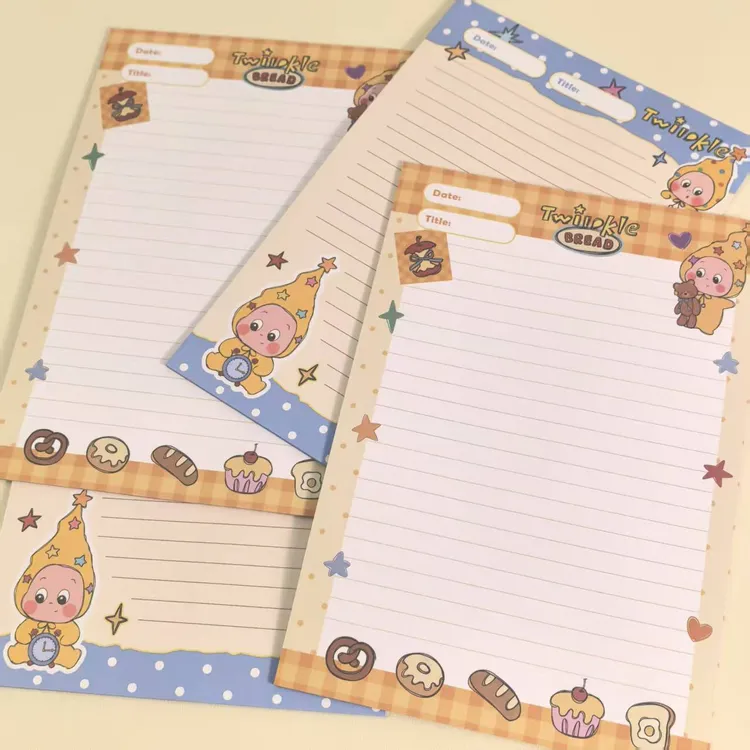 超萌可撕拍星星人B5彩色拍纸本创意可爱高颜值学生手账信纸笔记本