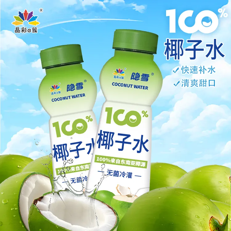 隐雪椰子水100%纯椰子汁天然电解质水0添加0脂孕妇夏日饮料360mL