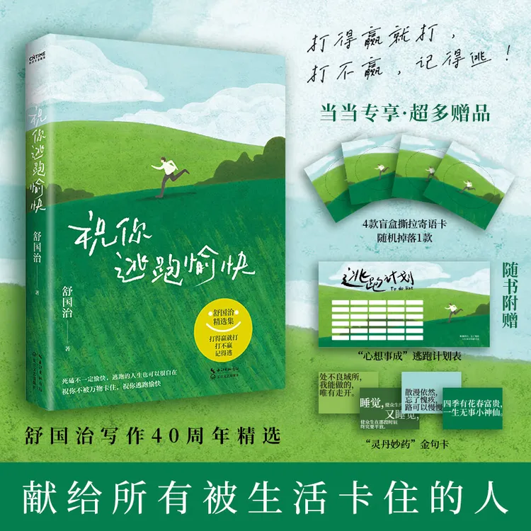 【当当】舒国治 祝你逃跑愉快（当当专享祝福盲盒卡。打得过就打