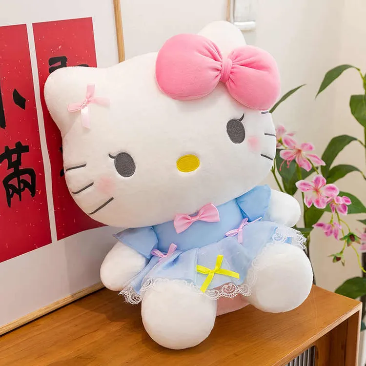 【正版】HelloKitty公仔睡觉抱枕毛绒玩具儿童哄睡玩偶娃娃女生礼物