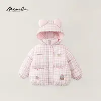 MOMOCO女童冬季25新款时尚洋气维西格可爱玩偶棉服77830101027