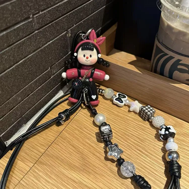 韩系超火爆ins风粘土乌梅子酱多妹手机斜挎 （带不锈钢垫片可调节）