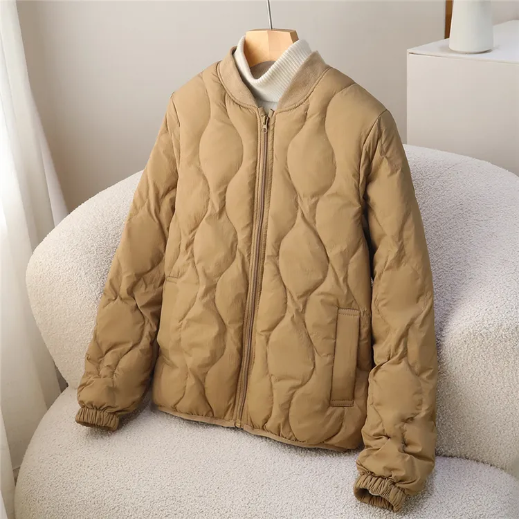 【运费补偿】秋冬季新款小香风羽绒内胆女士短款休闲保暖轻薄棒球服