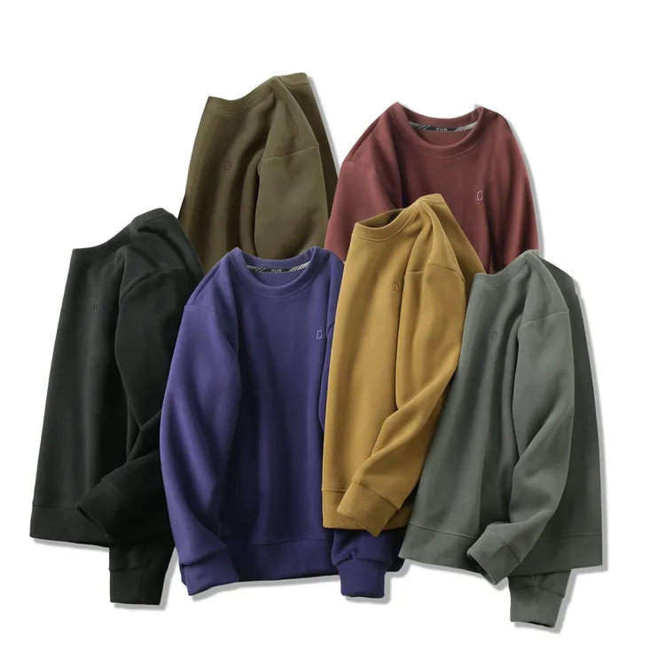 B保暖加倍！双面摇粒绒~防风抗寒圆领秋冬潮牌卫衣 H3713 男装 C10