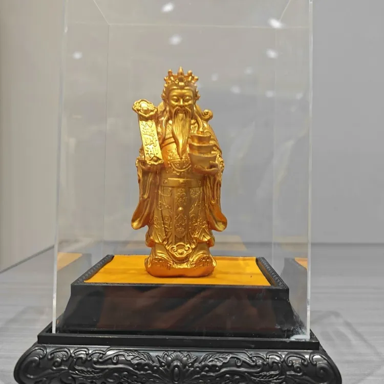 国朝创意转运财神摆件客厅书房办公室装饰摆件