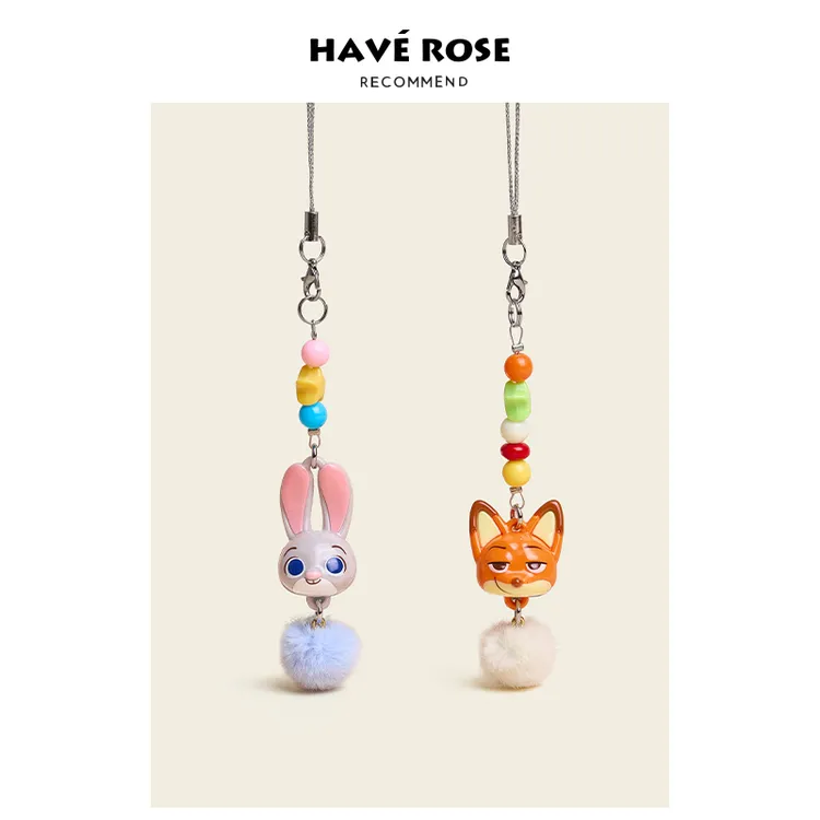 HAVEROSE正版联名疯狂动物城周边高级感挂件小饰品ccd手机壳挂链