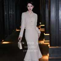 LRL【霜花蕾丝】半裙套装小香风复古时尚套装RL13181064-RL13131105