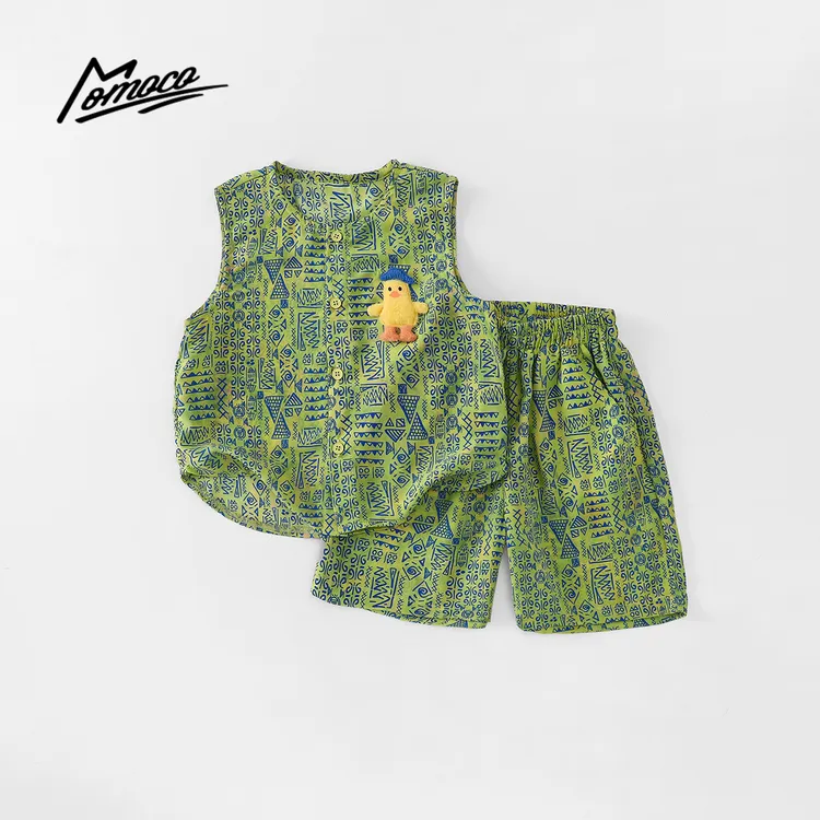 MOMOCO夏季男童百搭玩偶田园小黄鸭玩偶套装两件套77230578809