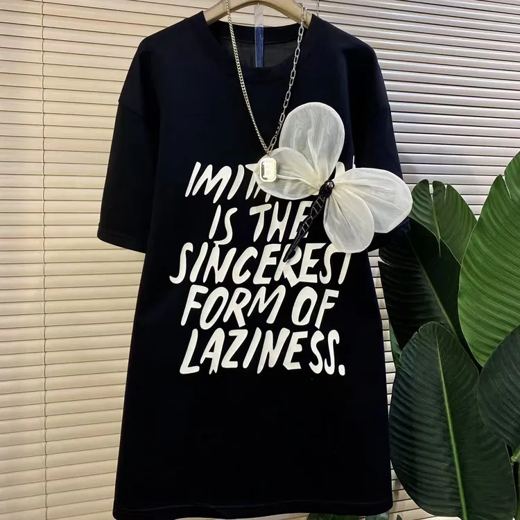 J欧货时尚新款重工立体洋气拼接显瘦大衫