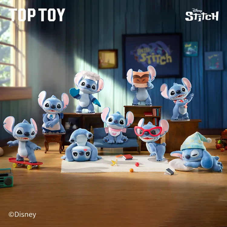 【TOPTOY】迪士尼"Hello,史迪奇"手办史迪仔盲盒正版摆件网红公仔
