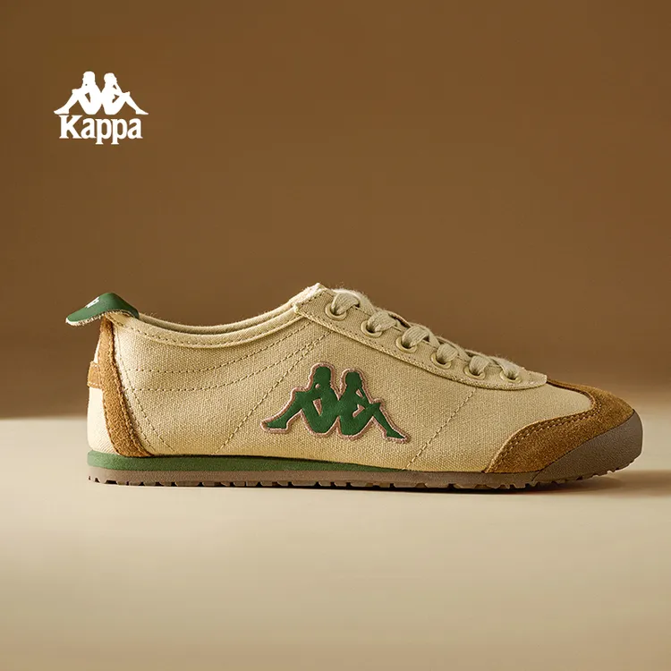 Kappa/卡帕琥珀流光薄底鞋背靠背复古德训鞋运动女鞋平底男鞋05cj
