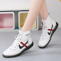 XD720新款女鞋小白鞋女韩版平底单鞋女百搭中高帮鞋子女