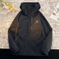 【撤柜清仓】石头防风防水春秋情侣款冲锋衣连帽户外休闲运动外套