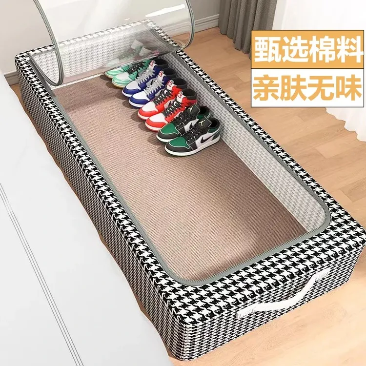 鞋架放鞋收纳鞋盒透明大容量收纳盒床底防尘鞋子家用宿舍好物神器