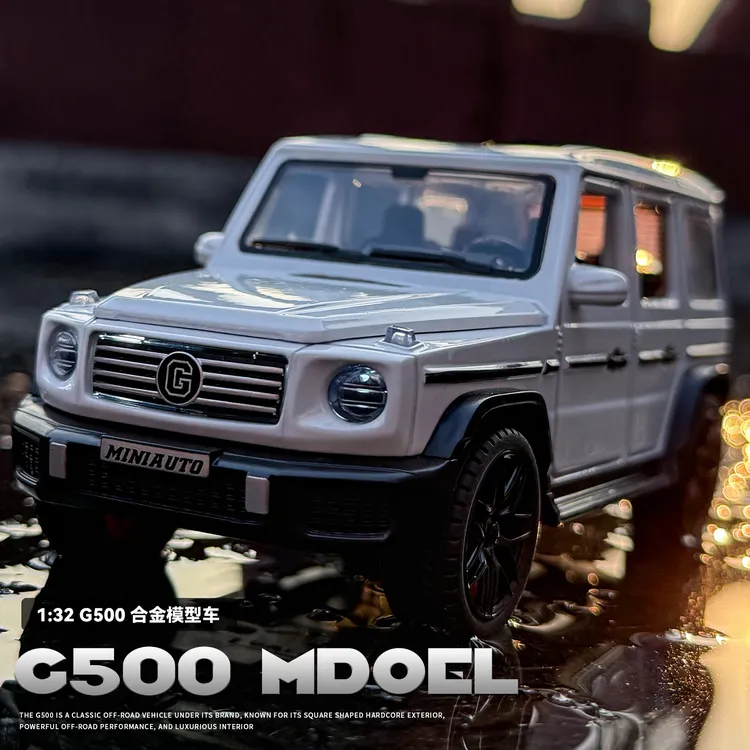 奔驰大G合金车模1:32男孩声光玩具G500仿真汽车模型收藏摆件礼物