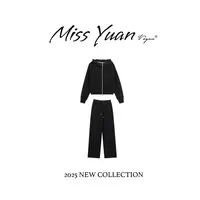 M.Y媛总 【黑韵潮搭】秋季新款潮流套装时尚气质两件套MY2260D
