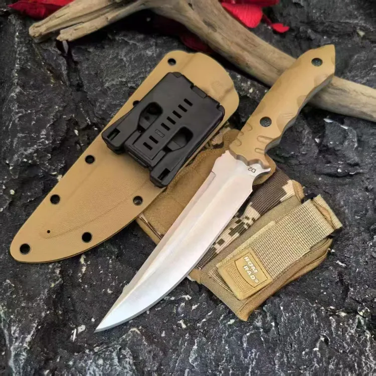 （新疆包邮）小焕专属高硬度D2户外刀水果刀锋利K鞘随身携带野外