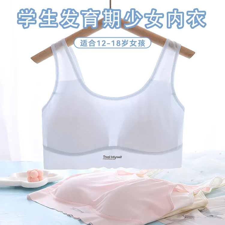 初中生内衣女少女文胸二阶段薄款女大童学生高中生青春发育期背心
