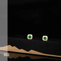 沐芷|翡翠*耳钉*S925银镀金PNA25092318多样性发其一
