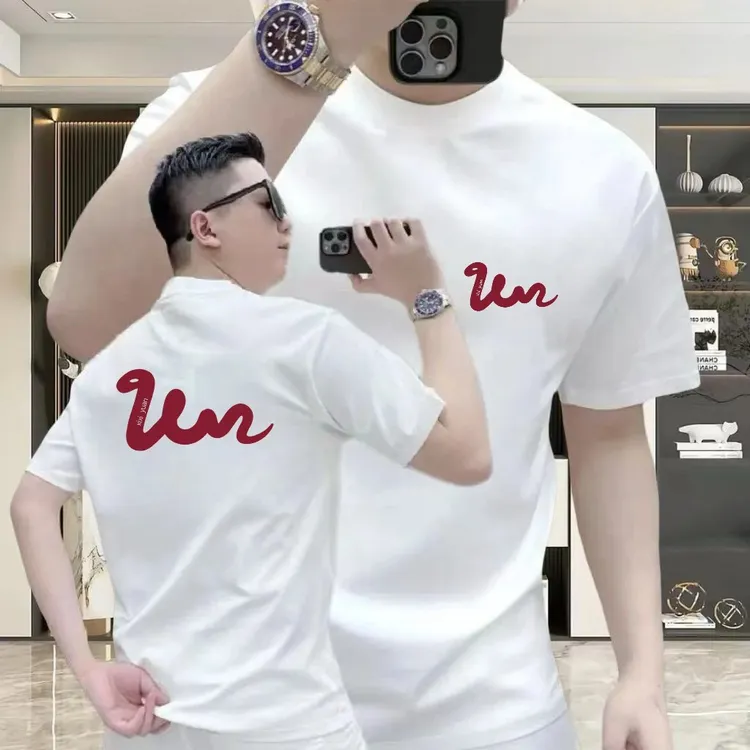 蛇年纯棉潮流时尚圆领短袖T恤男女同款休闲印花百搭半袖