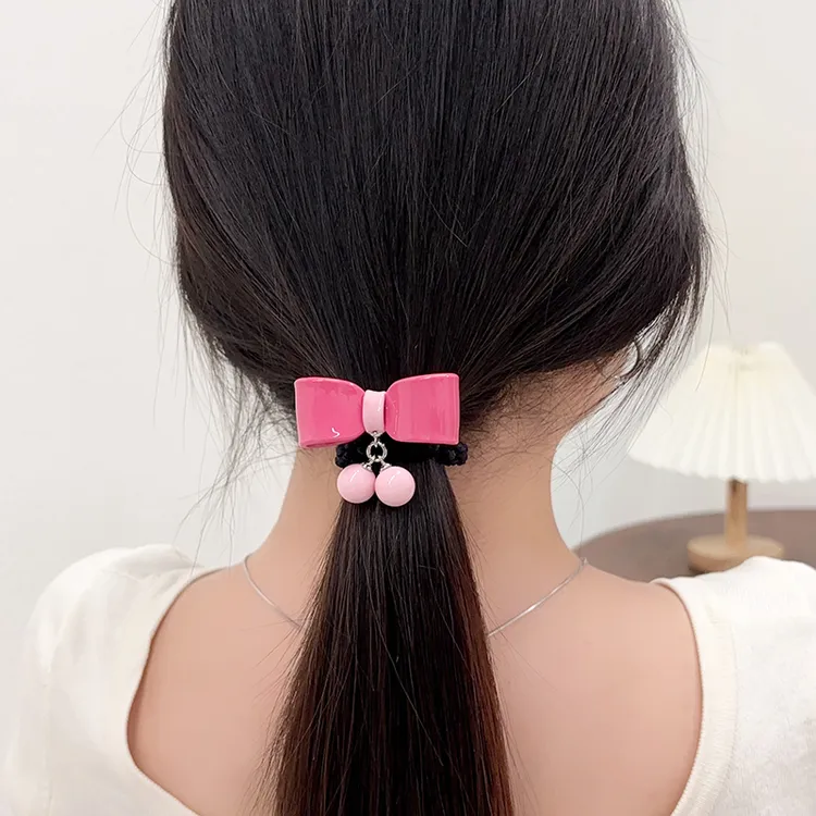 韩国进口AZNAVOUR可爱甜美减龄马卡龙蝴蝶结粗发圈头绳皮筋少女风