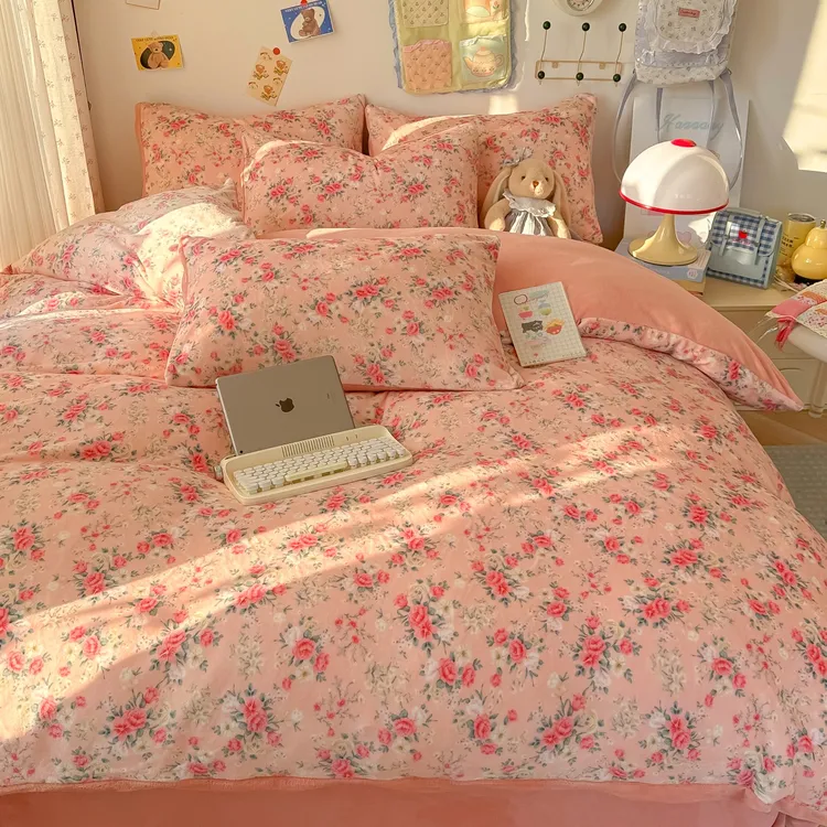 moxy/慕悉单人秋冬季加绒床品牛奶绒学生宿舍被套双面绒奶绒被罩