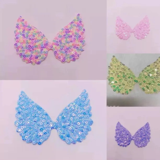 【子菲】亮片天使翅膀 发饰艾莎公主手工配件辅料手工DIY