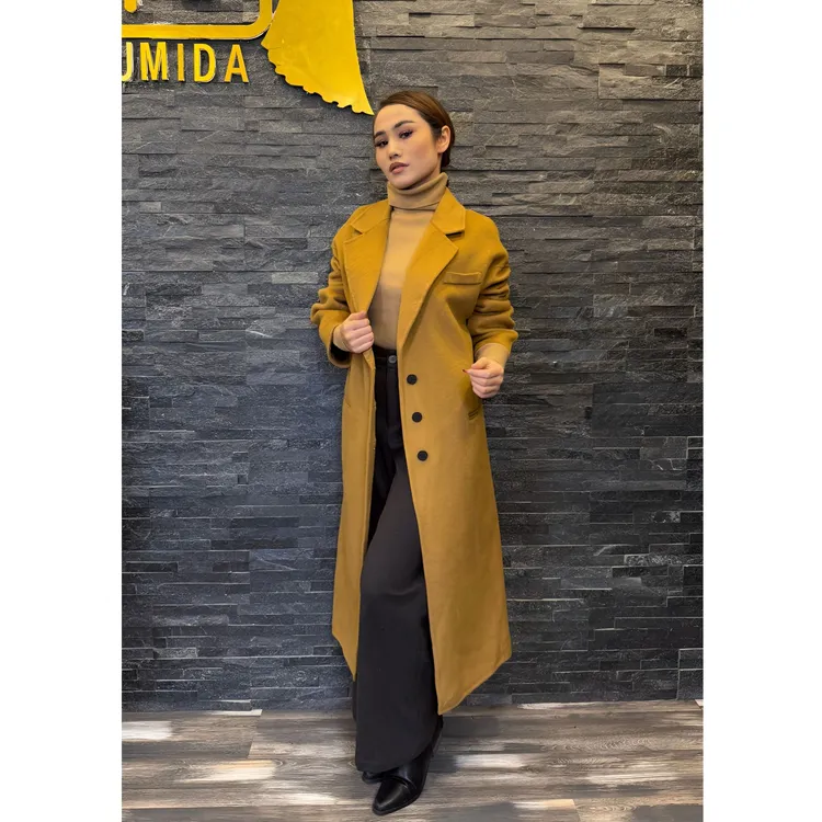 【UMIDA】韩版中长款大衣