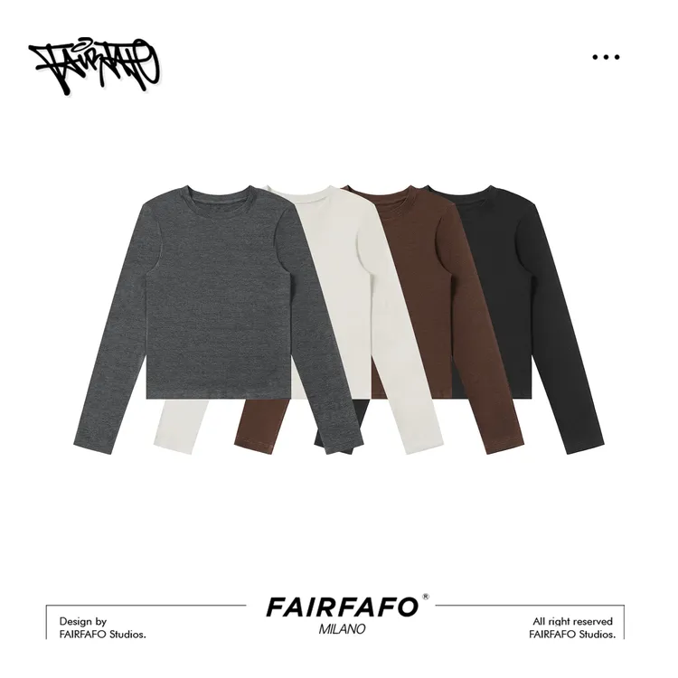 【纸片人长袖T】绵羊毛+莱赛尔ZYCX59054显瘦百搭修身简约打底T恤