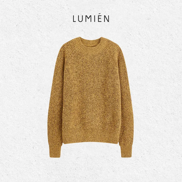 【LUMIEN 新品】圆领长袖羊毛针织衫内搭打底毛衣LX5JTT232