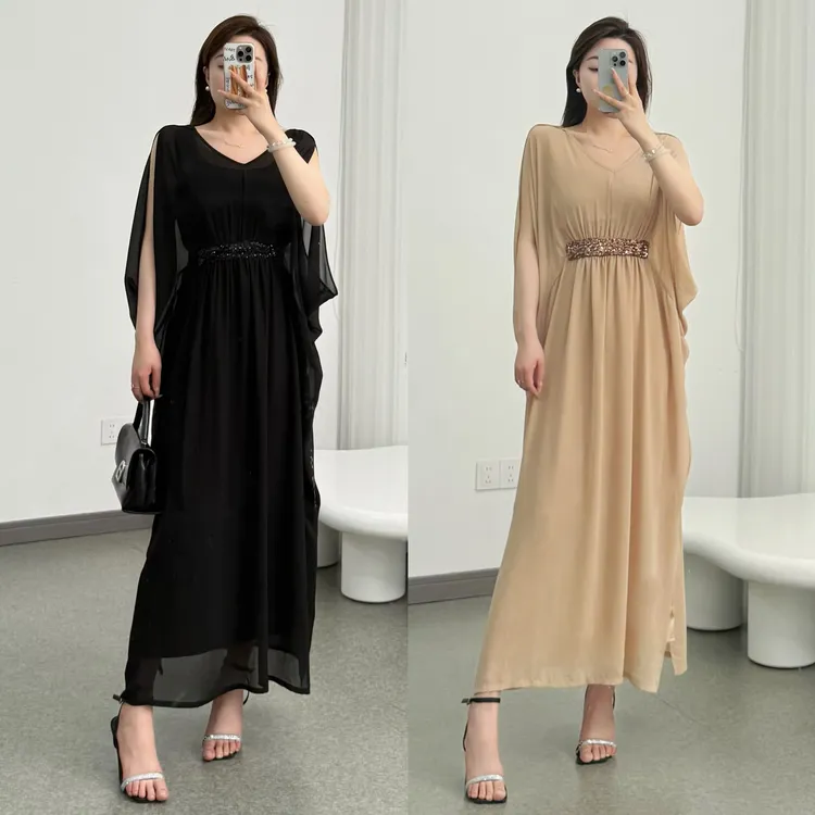 夏季新款轻奢高级感收腰连衣裙法式套装气质两件套纯色无袖  