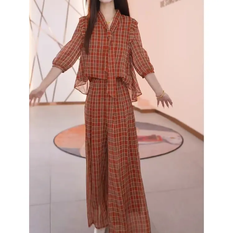 美曦时尚套装2025新款夏秋时髦高端贵夫人品牌妈妈减龄两件套秋季