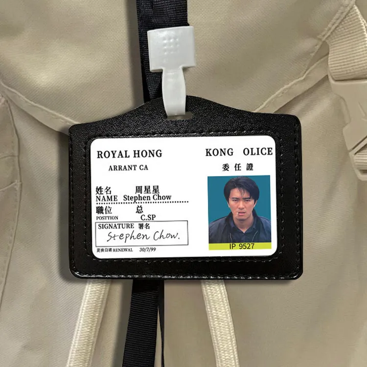 周星星工作证汽车挂件重案组之虎曹达华电影背包港星617书包挂饰