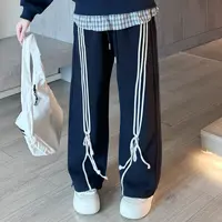 女童秋季裤子2025新款儿童休闲宽松长裤大童女孩春秋款直筒阔腿裤