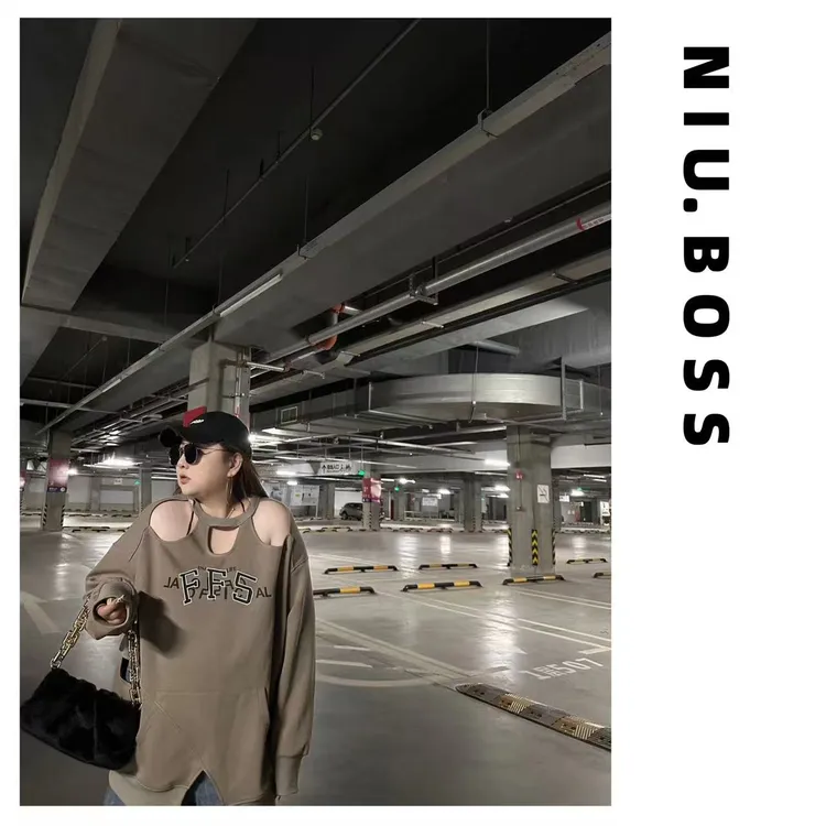 Three Ten. N大码260斤“HIP-HOP嘻哈”镂空设计感卫衣