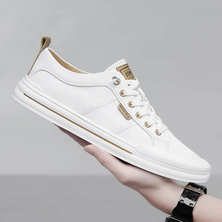 西装小白鞋男真皮休闲板鞋潮牌38码男鞋秋冬季2025新款软牛皮鞋子