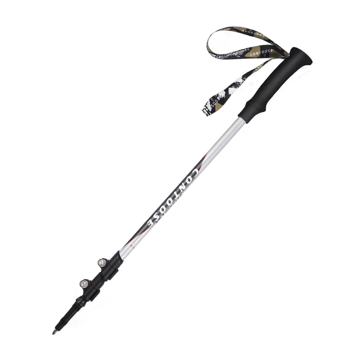 M微笑鲨户外专业碳纤维登山杖手杖超轻伸缩拐棍拐杖女款徒步爬山