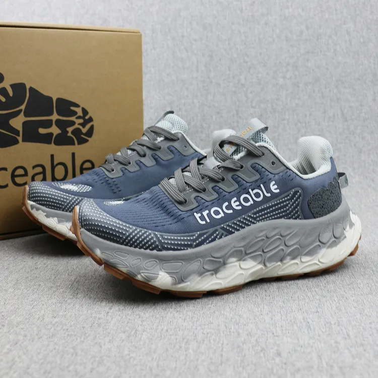 外贸加拿大订单男女同款户外越野跑鞋厚底老爹鞋运动登山徒步鞋男