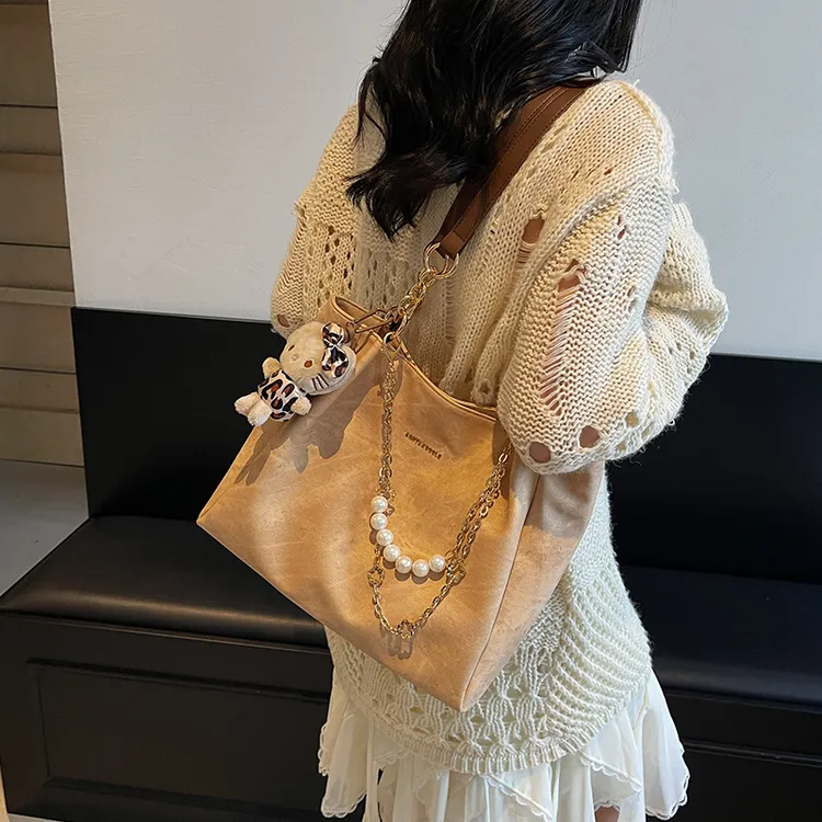 艾米兔 X COOLE女包2025新款日常简约通勤洋气大容量单肩托特包