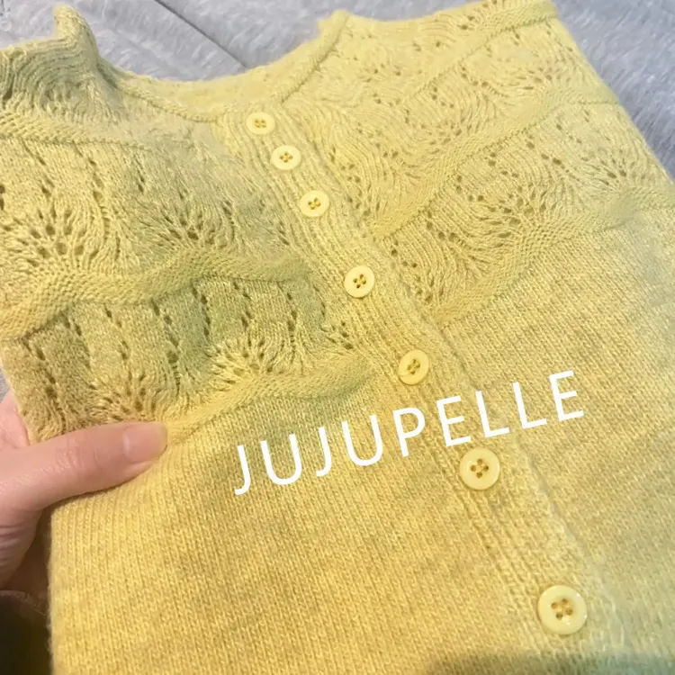 100%正品撤柜羊毛衫镂空针织开衫秋冬新款加厚高领毛衣外套上衣