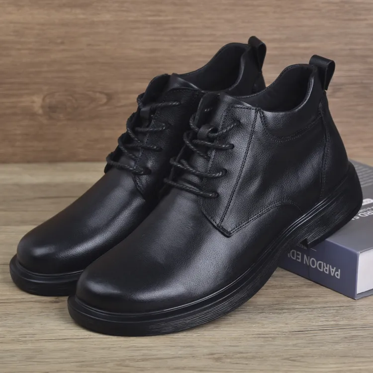 ECQO ACC头层牛皮秋冬马丁靴男款休闲男士皮鞋百搭透气英伦马丁靴