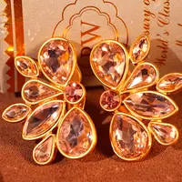 铜合金耳饰 【10151】耳夹 翩翩起舞满钻少女甜美风